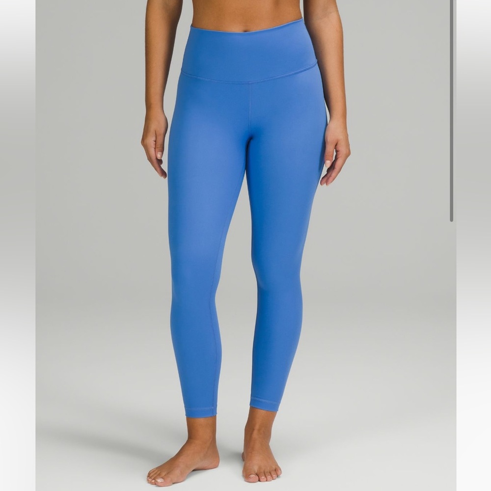 Lululemon Wunder Under High Rise Tight 25” in color Blue Nile